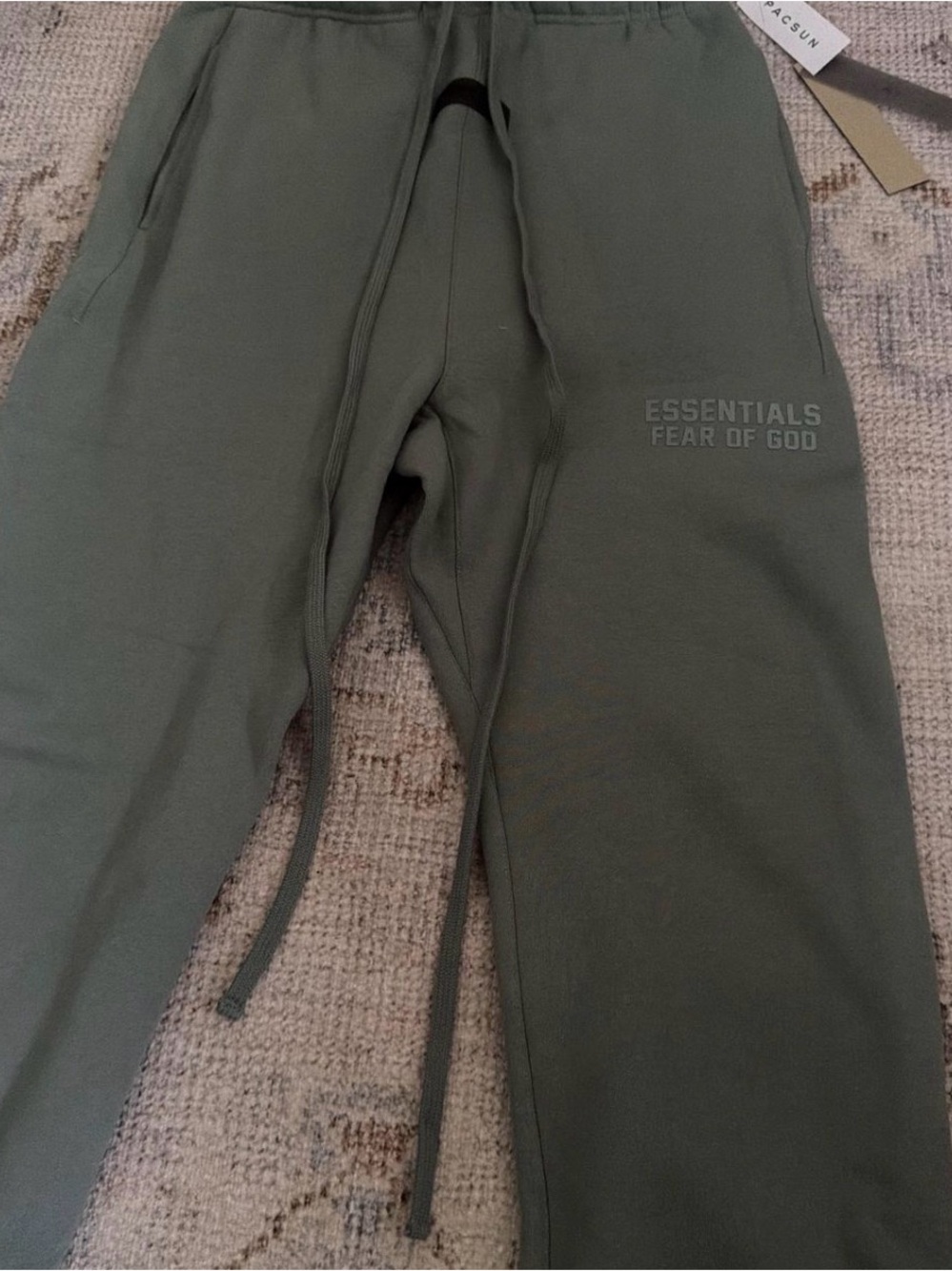 ESSENTIALS Olive Green Lounge Sweatpants